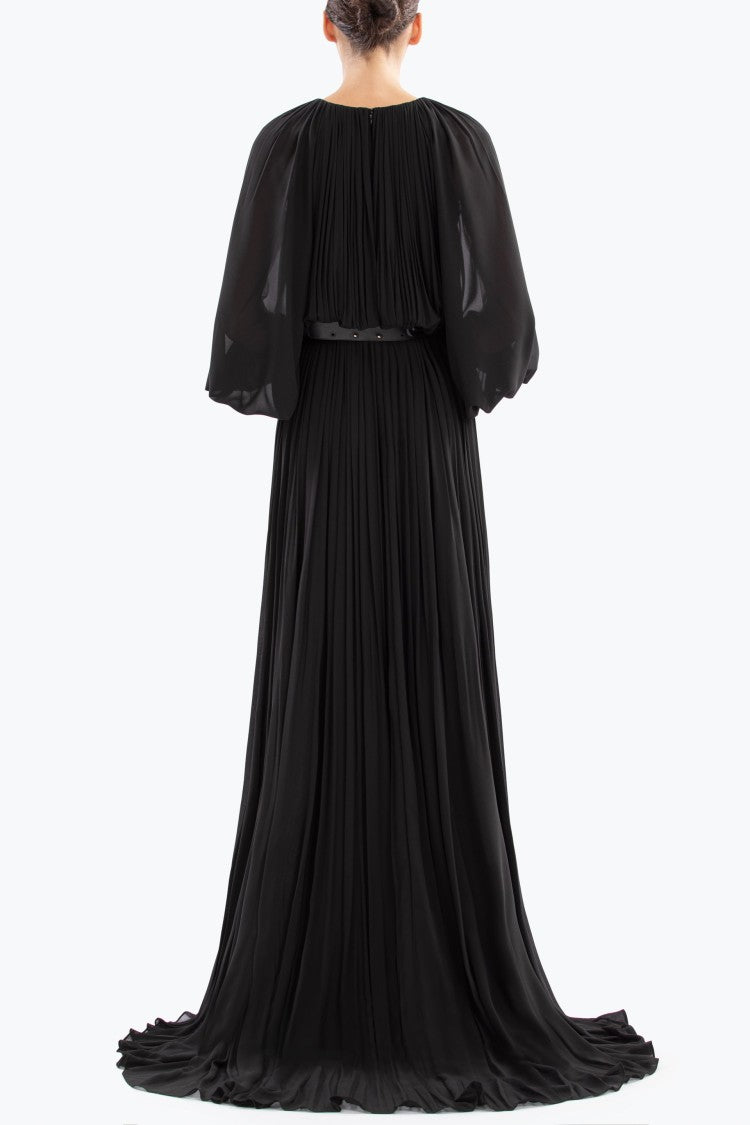 Saiid Kobeisy Pleated Long Dress