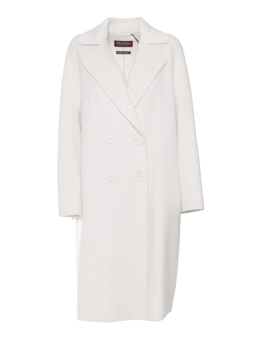 Max Mara Double-Breasted Mid-Length Coat With Notched Collar