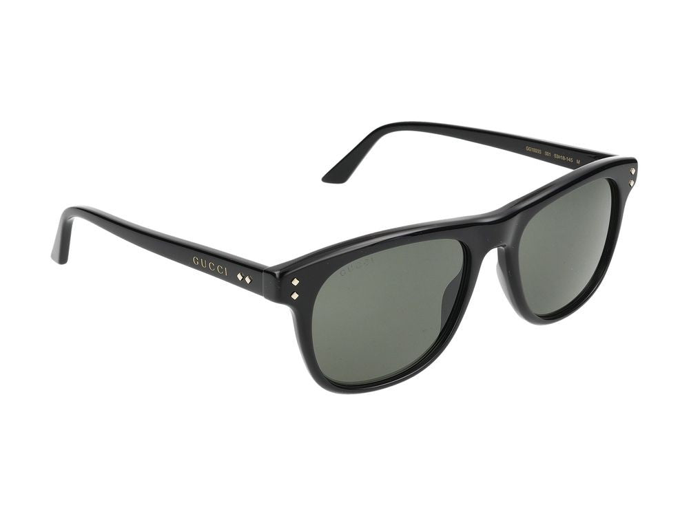 Gucci Black Diamond Accents Square Frame Acetate Sunglasses