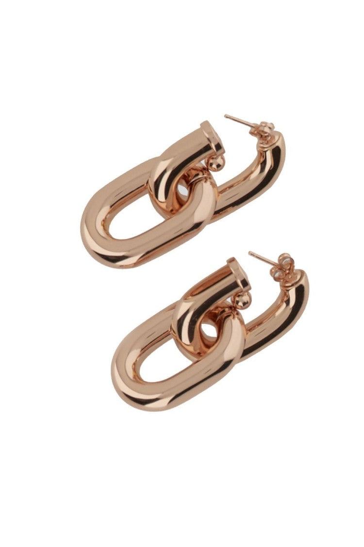 Rabanne Interlocking Gold Chain Link Earrings