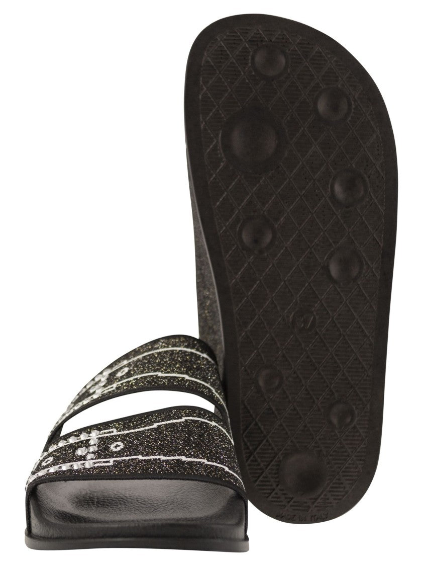 Marni Jacquard Design Sandals With Anatomical Rubber Insole