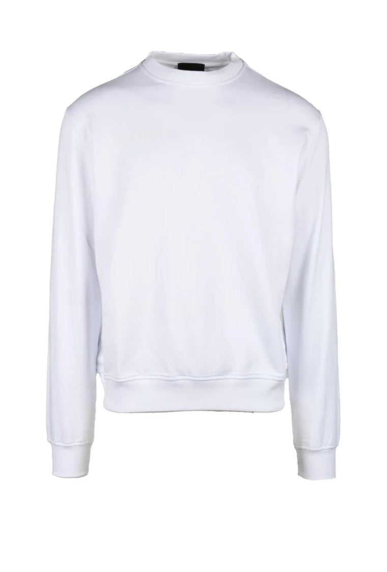 Costume National C. White Crewneck Cotton Sweatshirt