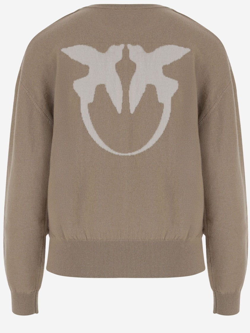 Pinko Wool And Cashmere Logo Sweater
