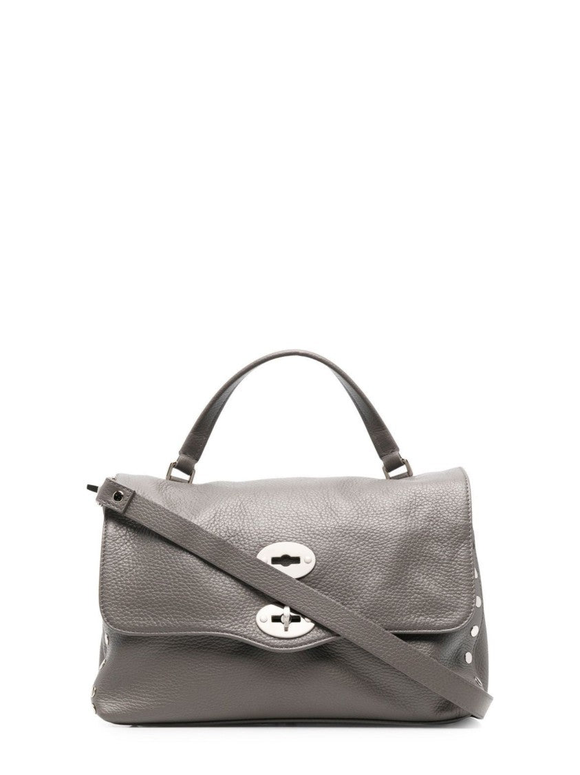 Zanellato Grey Textured Leather Handbag