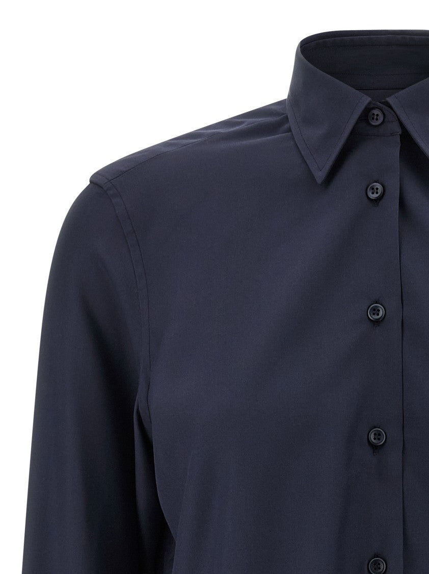 Brioni Silk Shirt With Pointed Collar And Cuffed Sleeves