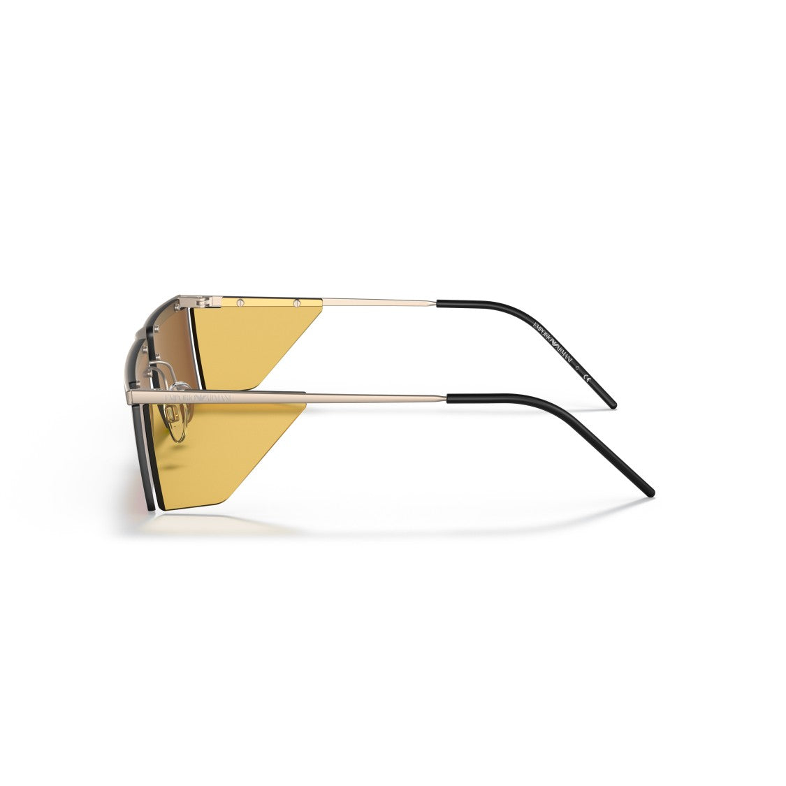 Emporio Armani 2123 Sole Geometric Metal Sunglasses With Gradient Lenses