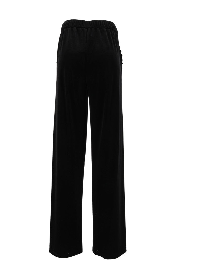 Emporio Armani Subtle Gathered Wide-Leg Pants