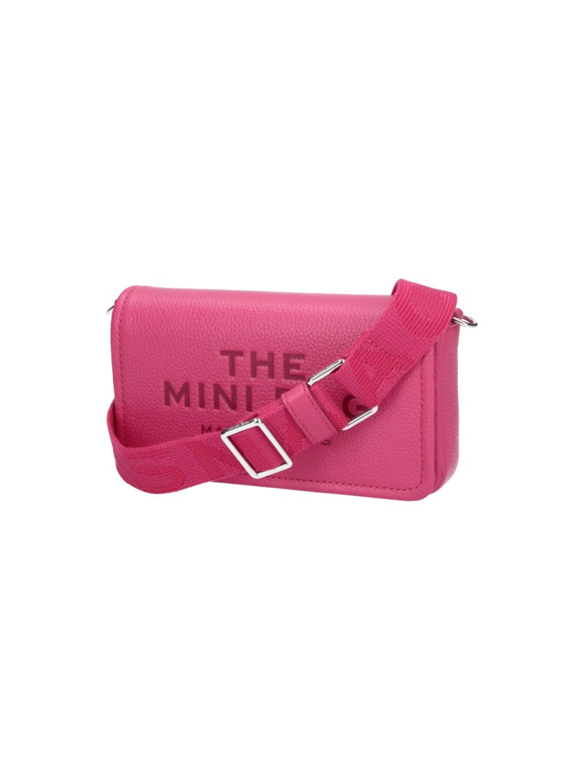Marc Jacobs Pink The Leather Hammered Shoulder Bag