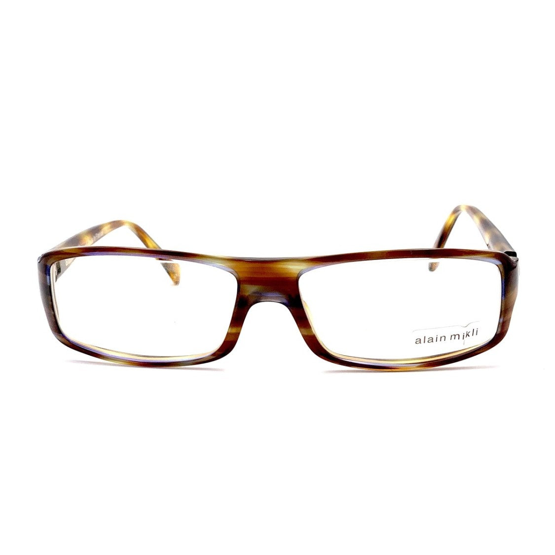Alain Mikli Havana Al0916 Celluloid Rectangular Eyeglasses
