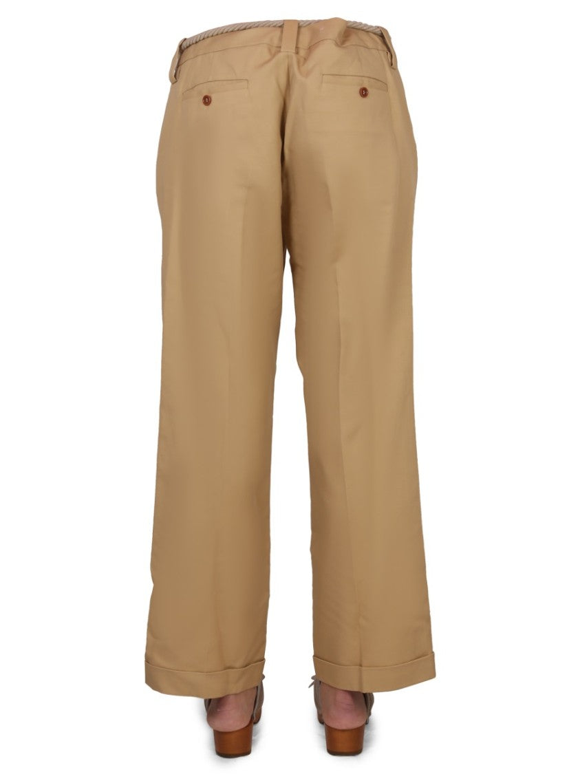Jejia Straight-Leg Pants With Rope Belt Detail