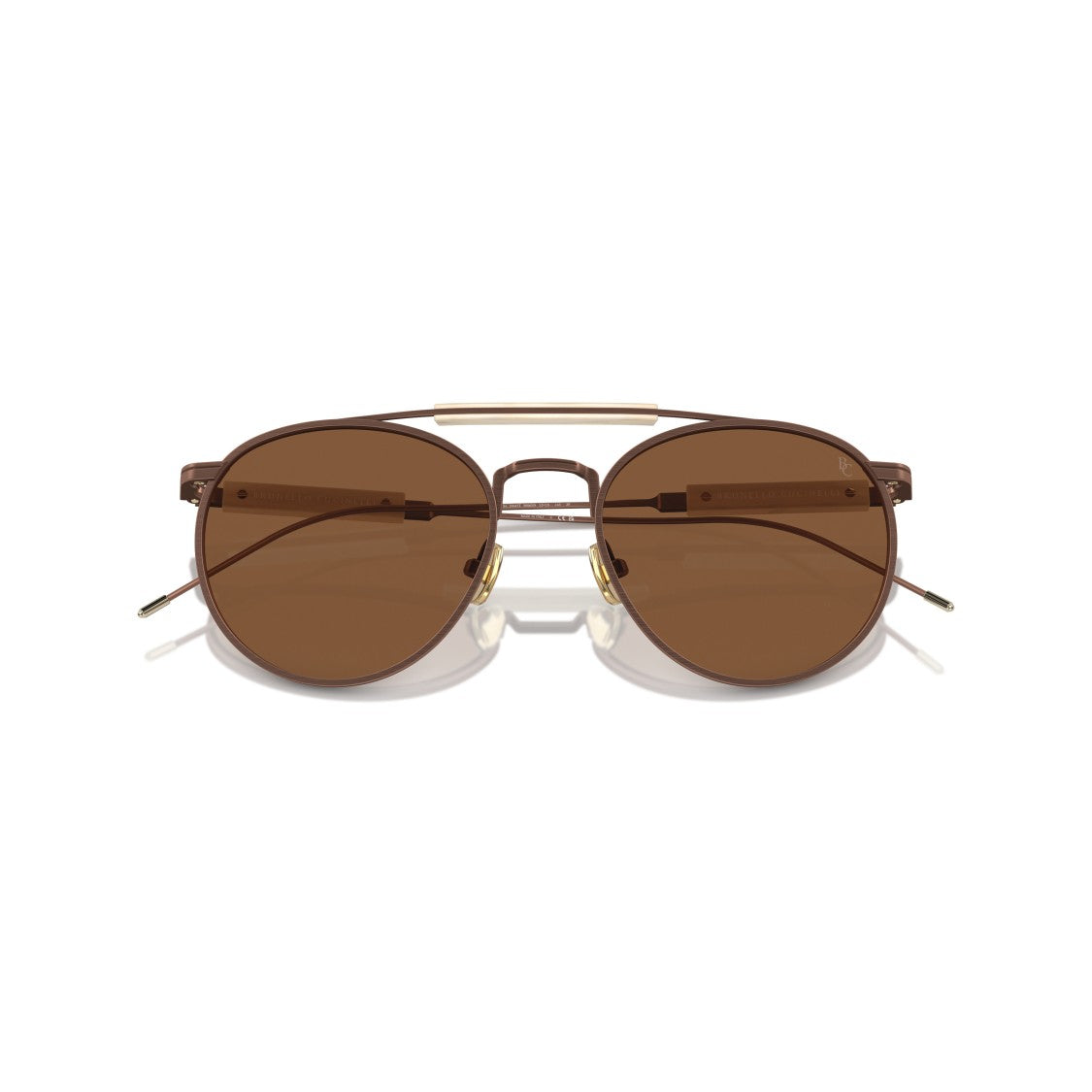 Brunello Cucinelli 0Bc2004st Titanium Frame Sunglasses With Double Bridge Design