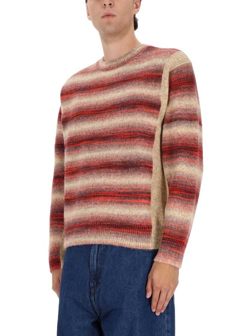 Paul Smith Horizontal Stripe Knit Sweater In Shades