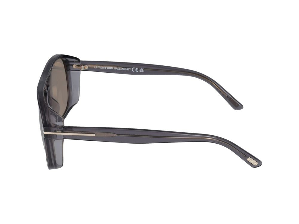 Tom Ford Oversized Square Frame Sunglasses With Double-Bar Bridge
