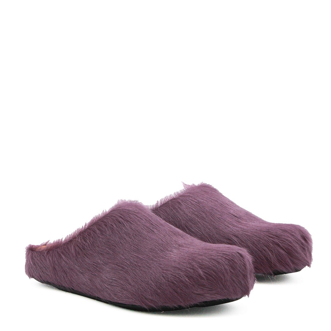 Marni Lilac Ponyskin Slip-On Flats