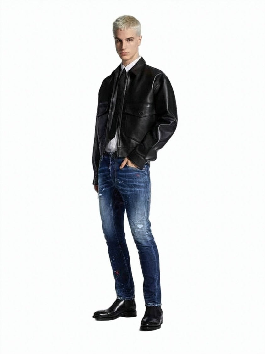 Dsquared2 Slim Fit Distressed Denim Pants