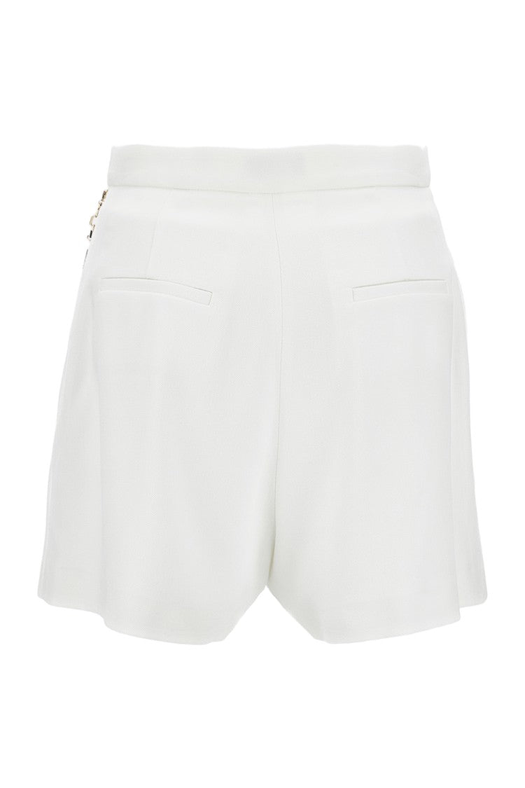 Elisabetta Franchi Refined White Shorts With Pleats
