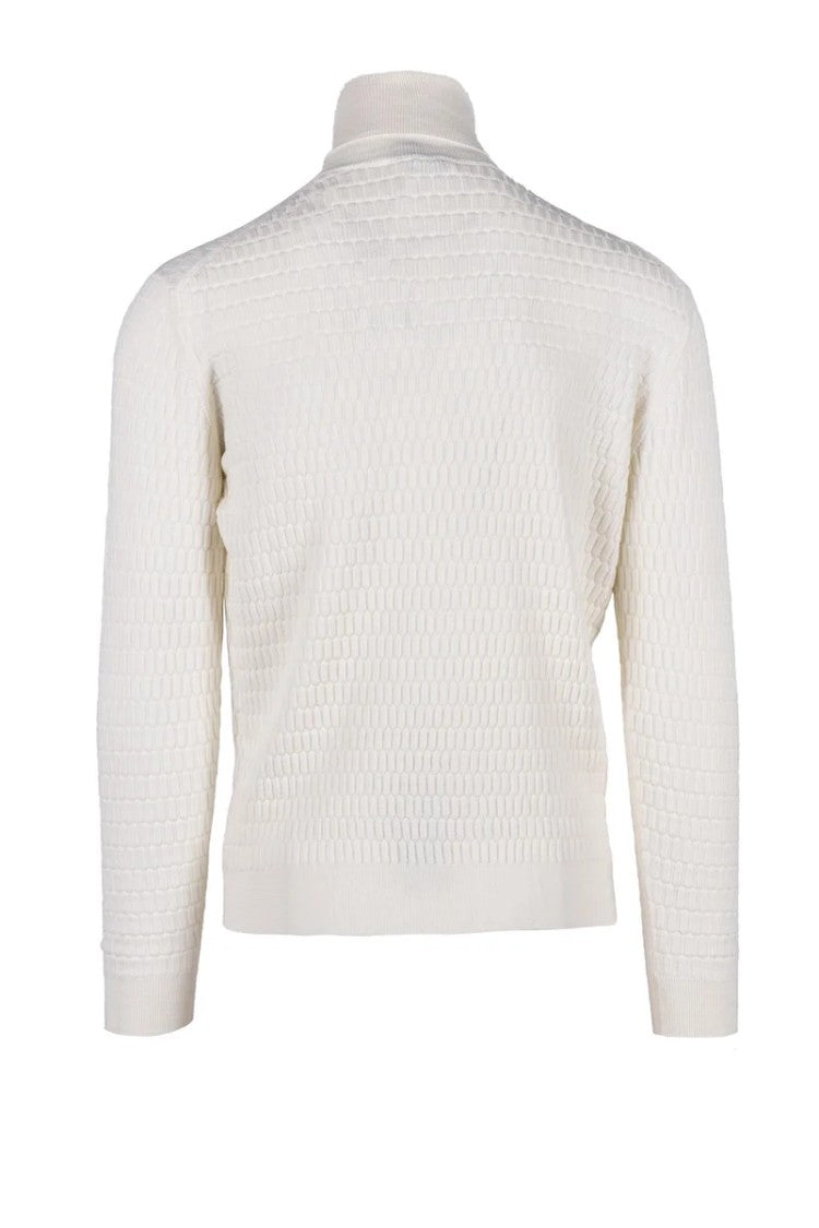 The Pull* White High-Neck Merino Wool Sweater