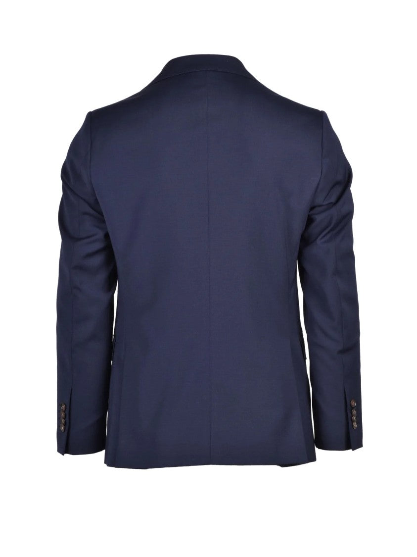 Out/Fit Blue Button Formal Suit