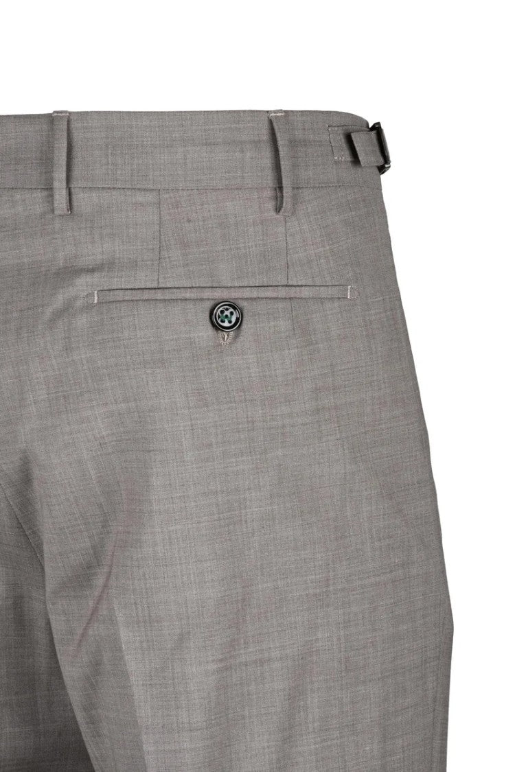 Berwich Virgin Wool/Elastane Trousers - Grey