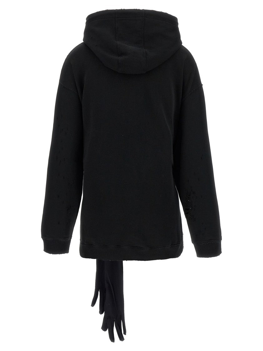 Mm6 By Maison Margiela Hoodie Dress With Gloves