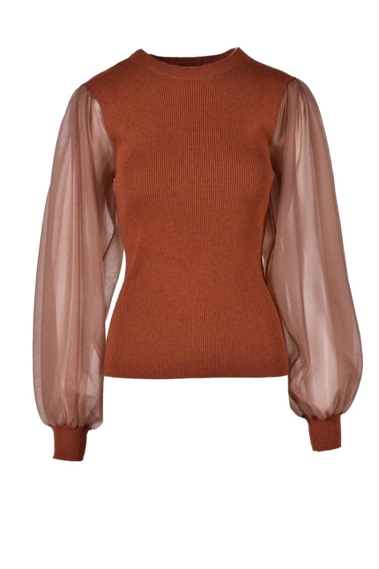 Ulla Johnson Brown Wool Cotton Nylon Polyester Knit's