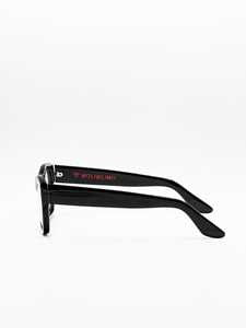 Moli@Limo Bold Black Optical Frames With Glossy Finish