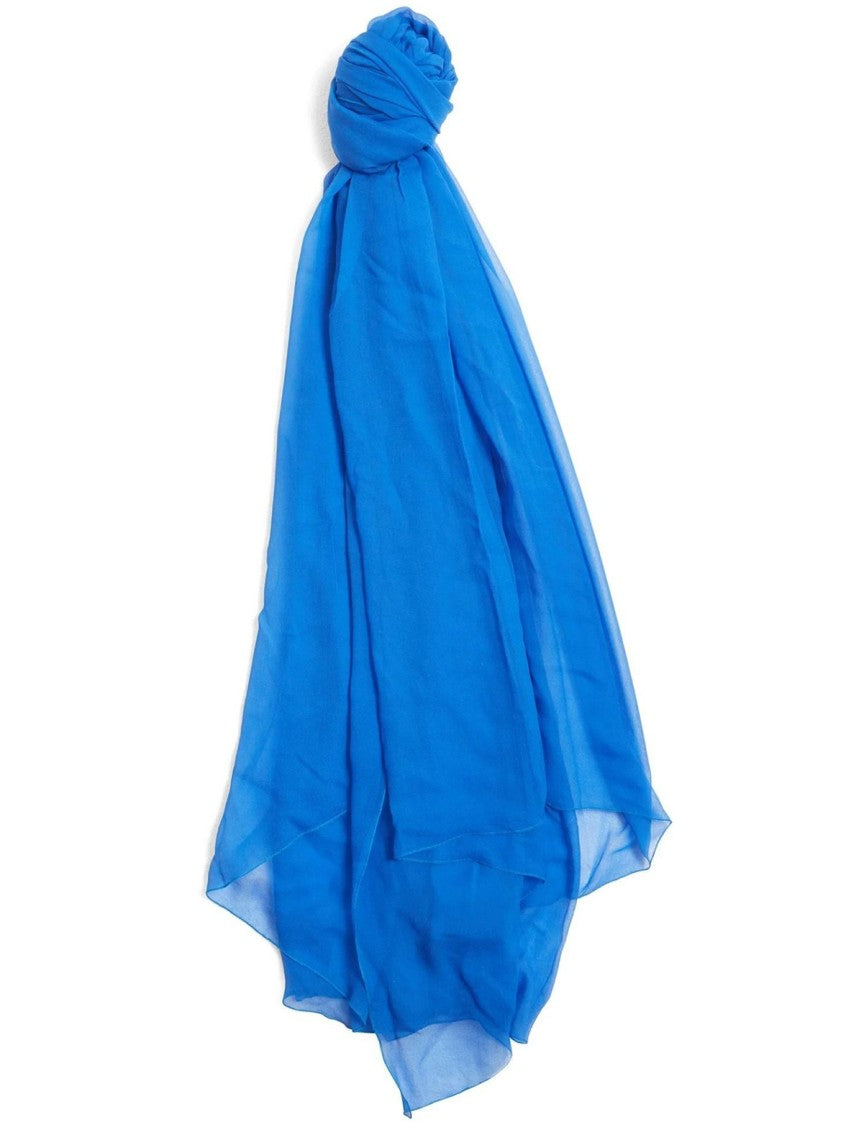 Alberta Ferretti Blue Pure Silk Scarves