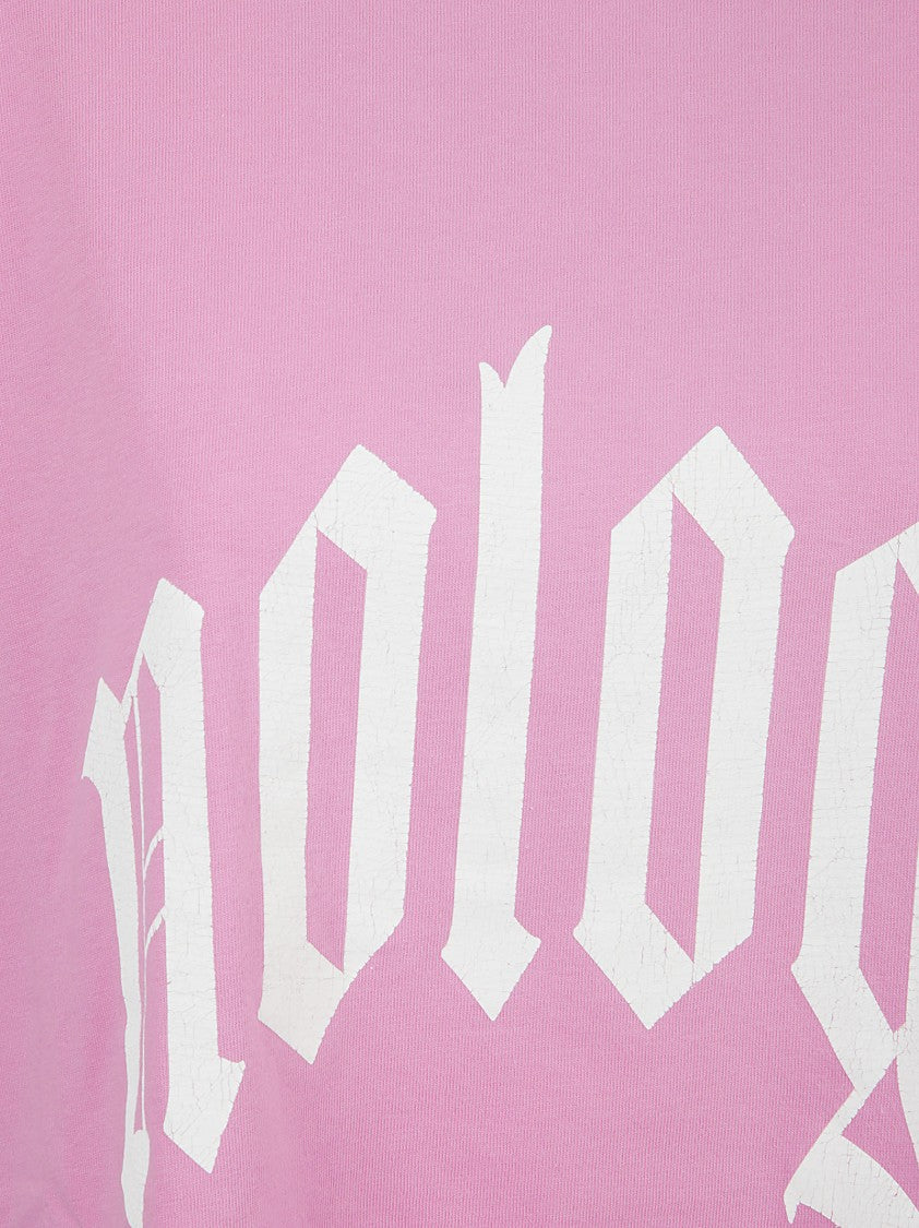 Balenciaga Oversized Cotton T-Shirt With Graphic Contrast