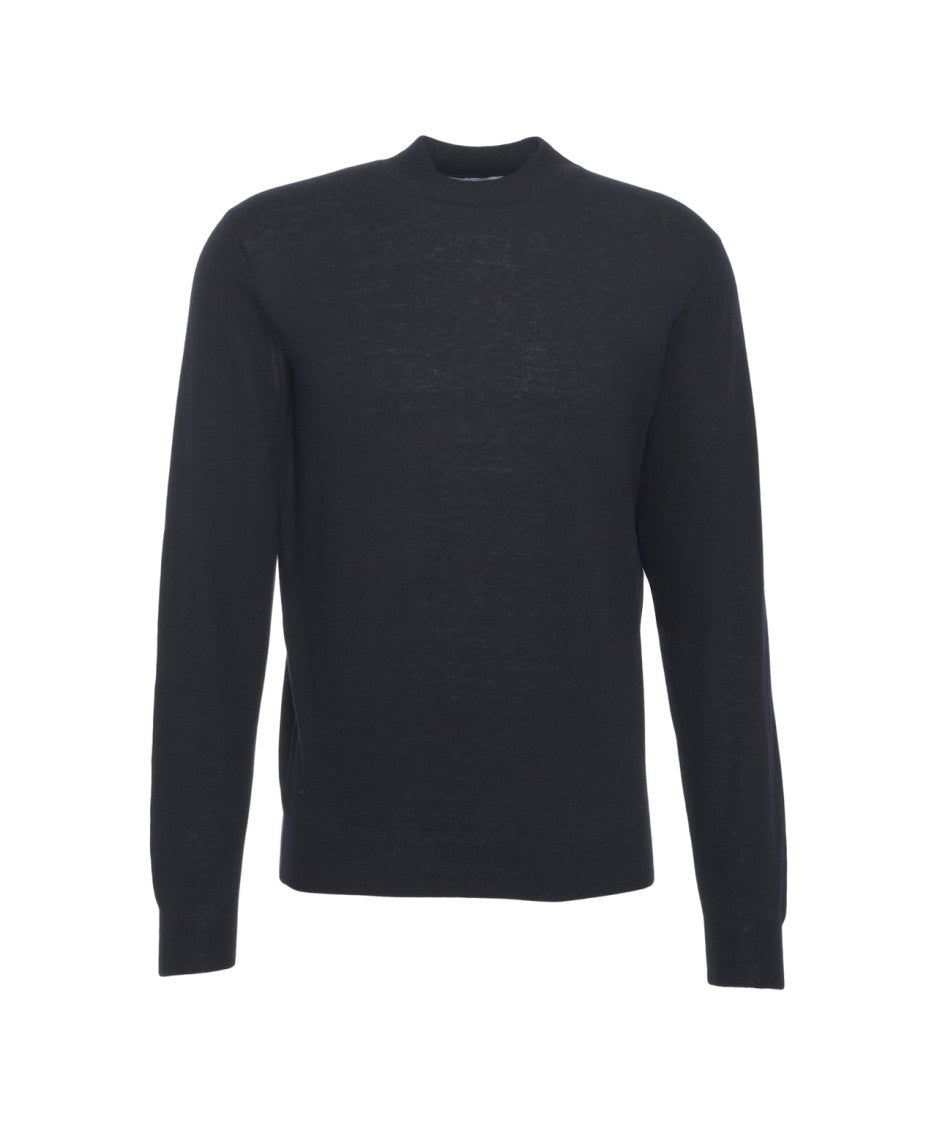 Gender Refined Knit Turtleneck Sweater With Slim Fit