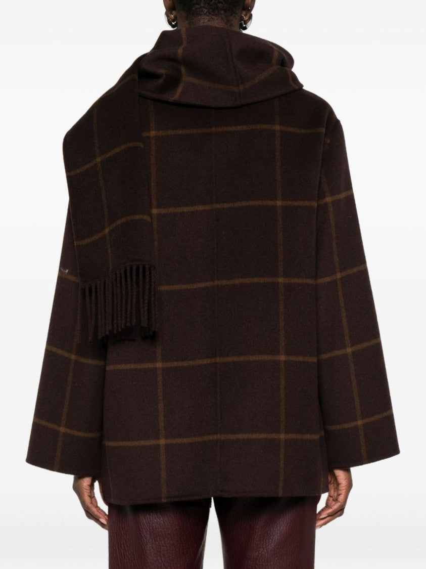 Yerse Brown Wool Blend Coat