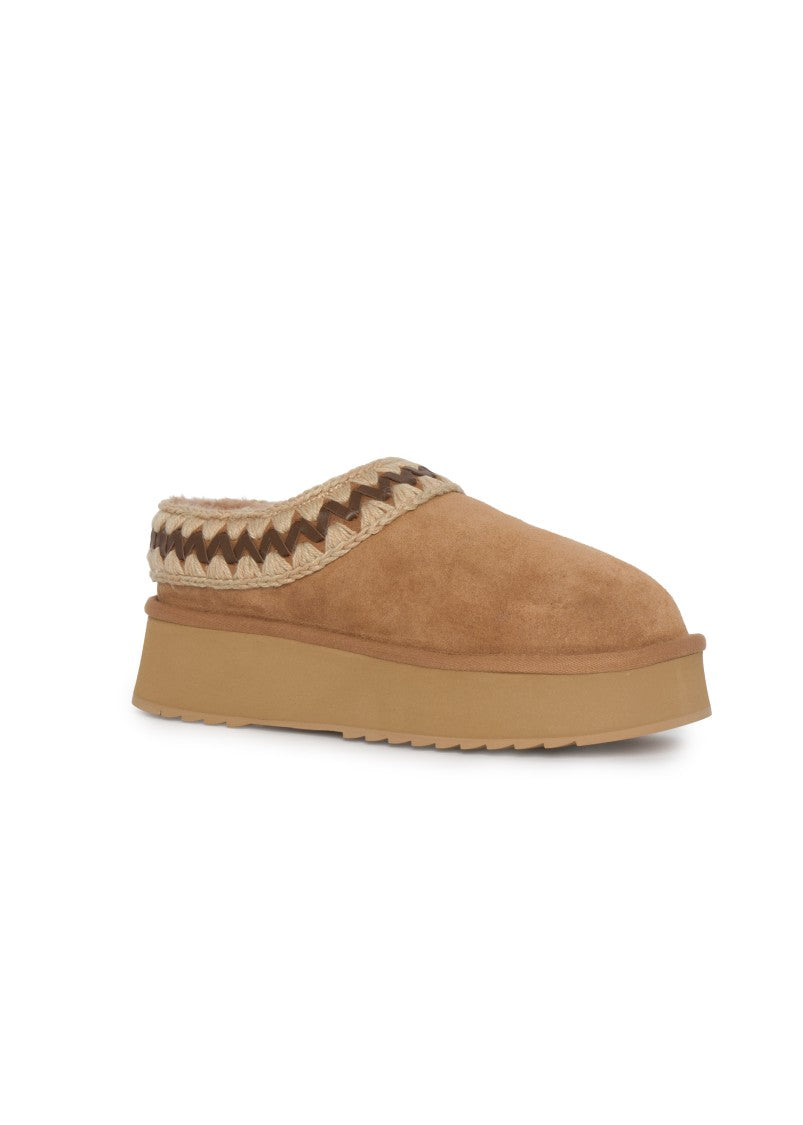 Mou Hand-Crochet Sheepskin Sandals