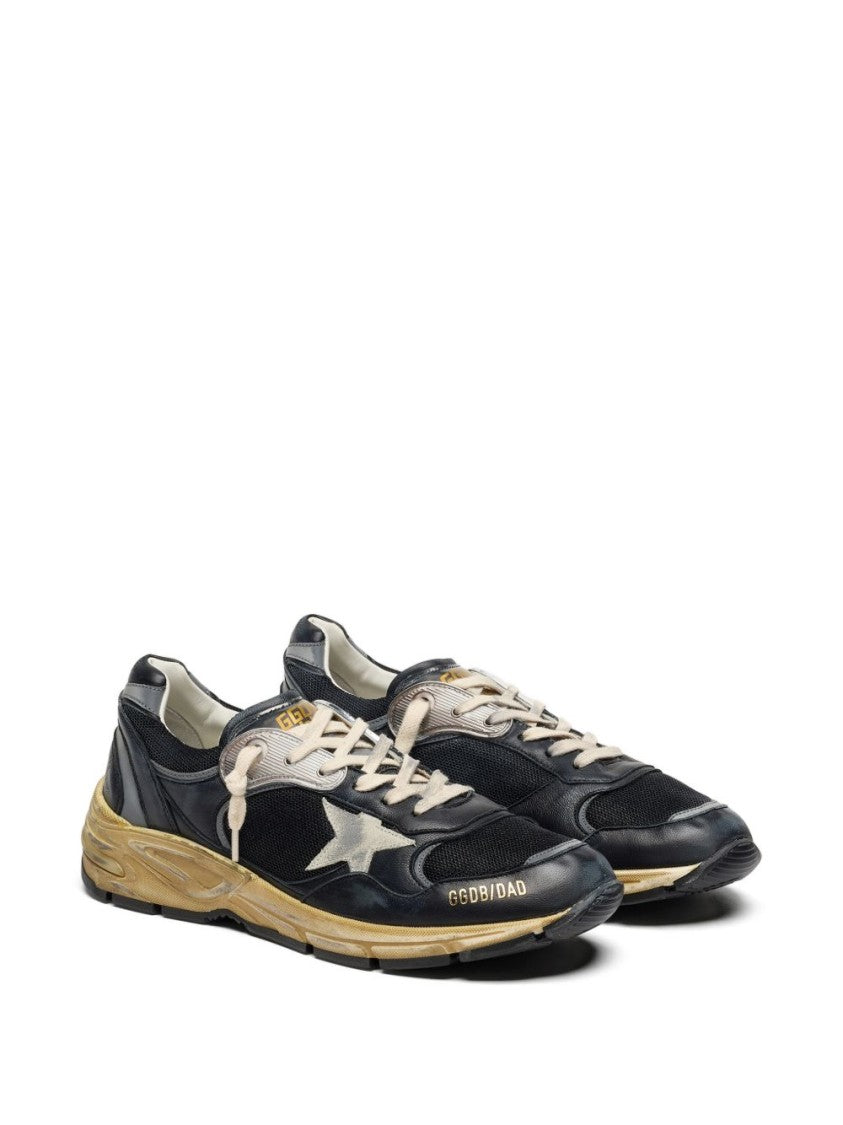 Golden Goose Low-Top Distressed Contrast Star Sneakers