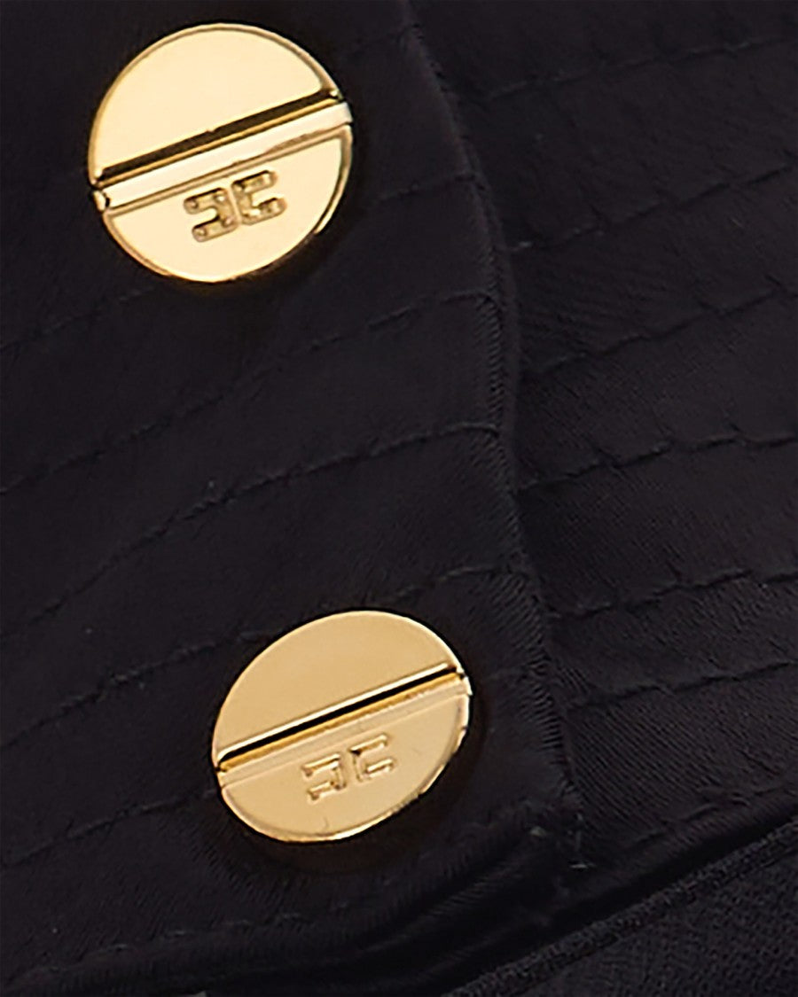 Elisabetta Franchi Black Viscose Top