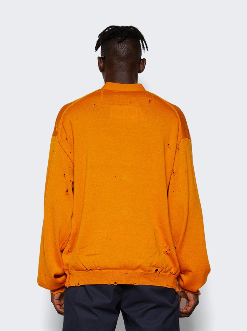 Maison Mihara Yasuhiro Distressed Wool Cardigan