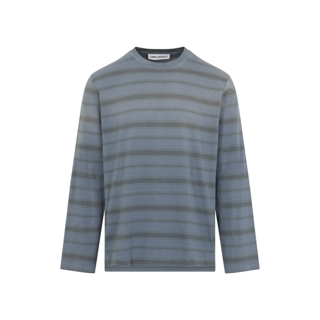 Our Legacy Relaxed Fit Long-Sleeve Shirt With Subtle Stripe Pattern
