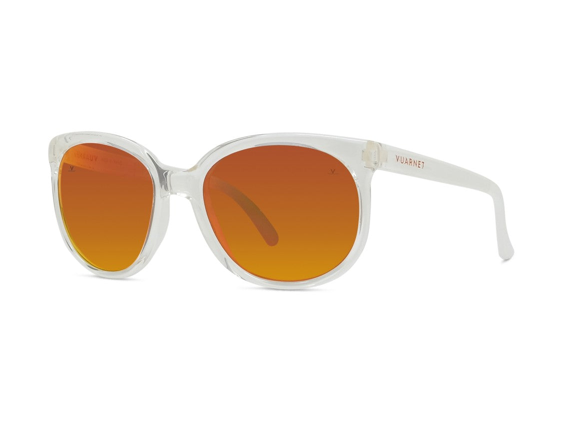 Vuarnet Vu40017u Transparent Gradient Rounded Cat-Eye Sunglasses