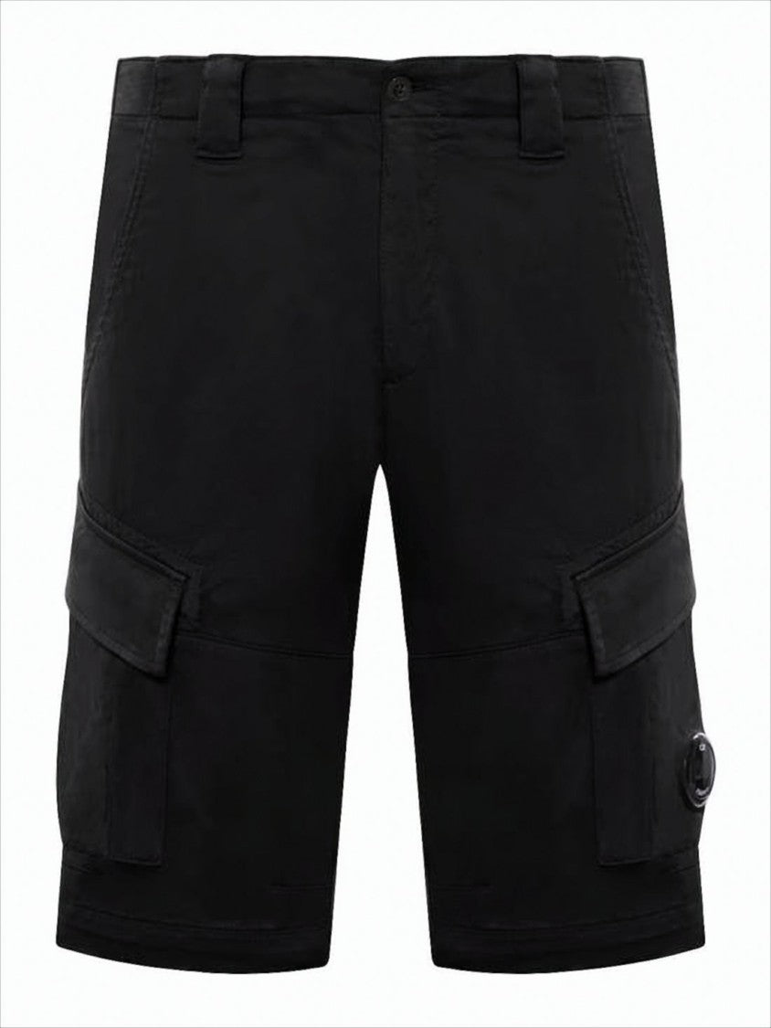 C.P. Company Tailored Black Shorts With Cargo Pockets