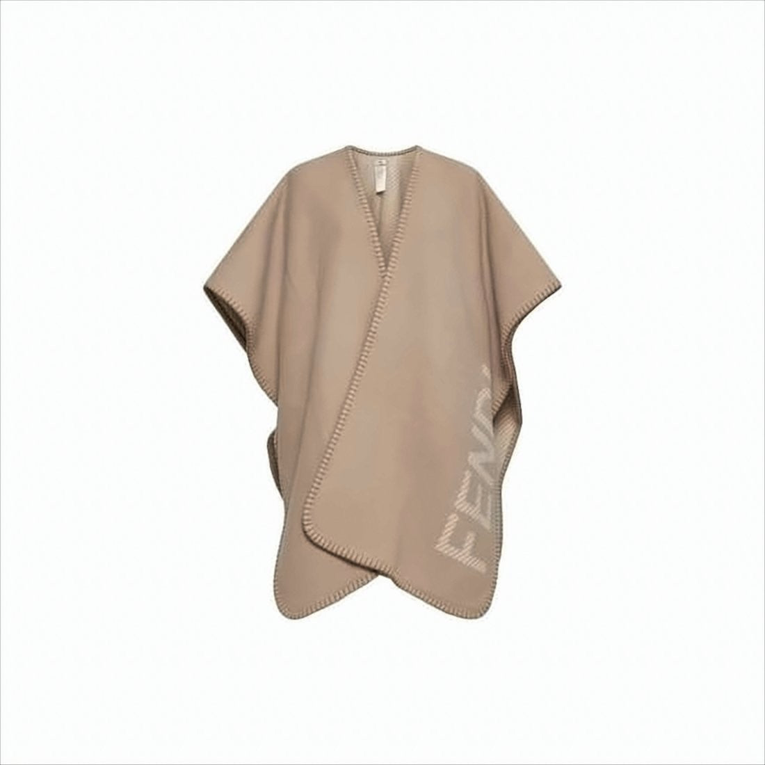 Fendi Beige Wool And Cashmere Blend Wrap