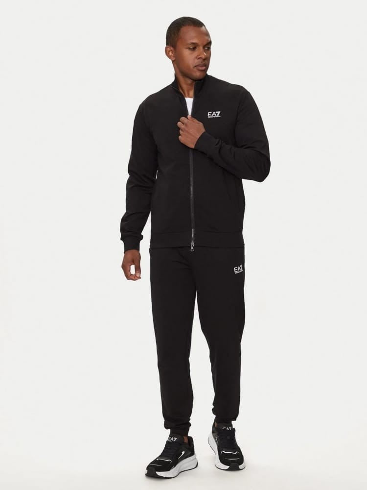 Ea7 Emporio Armani Tracksuit Featuring Stand-Up Collar And Zip Closure