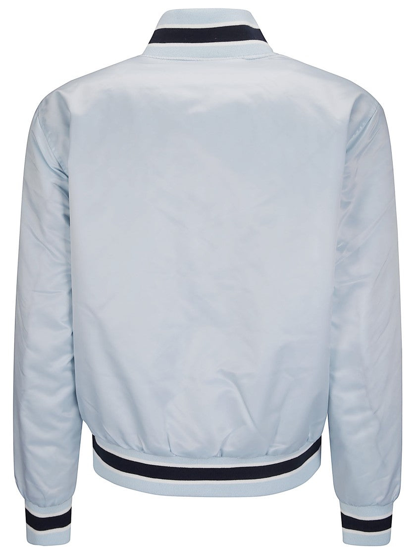 Icecream Dog Satin Running Bomber Jacket