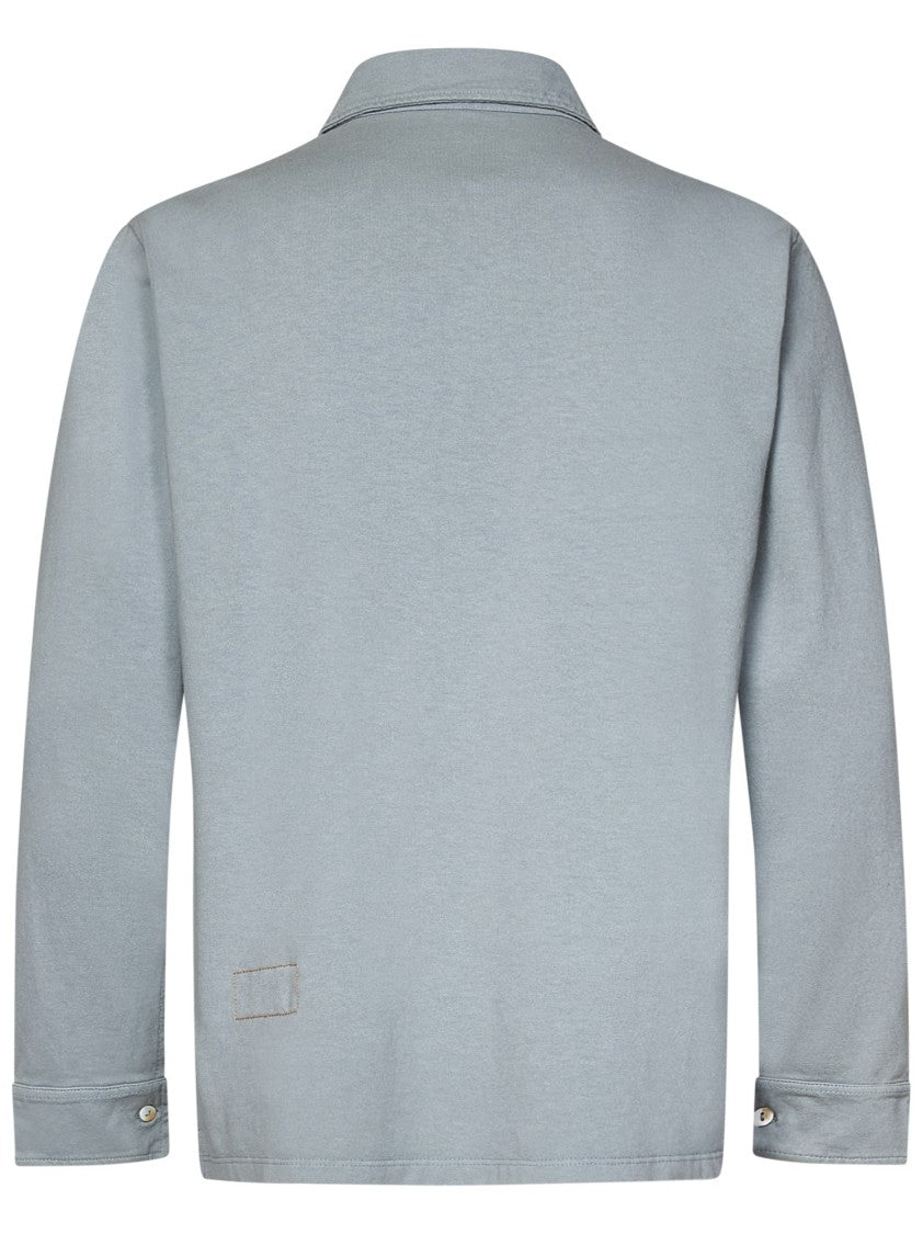 Fortela Grey Long-Sleeved Polo Shirt
