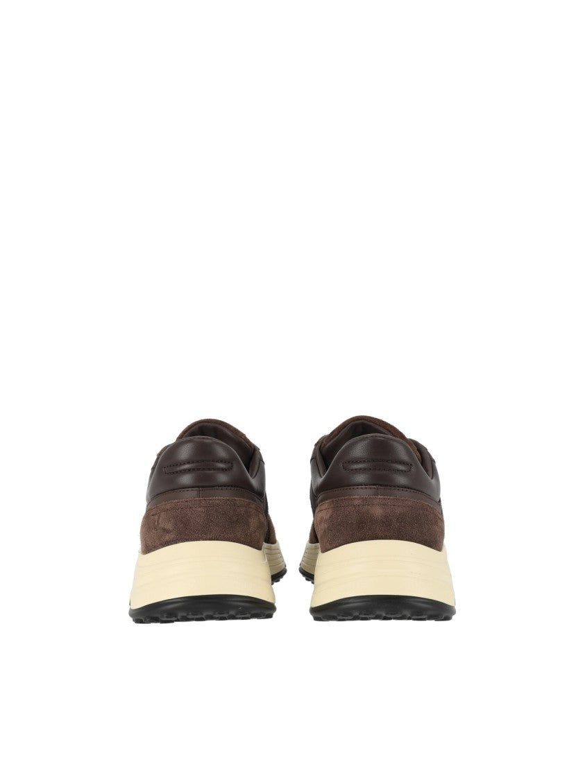 Hogan Hyperlight Suede-Leather Low-Top Sneakers