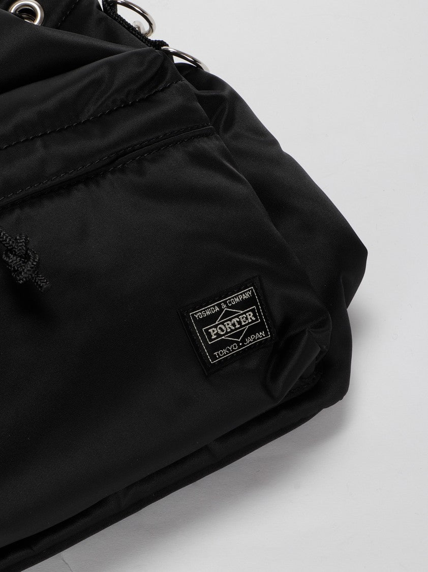 Porter Yoshida & Co Drawstring Black Nylon Bag