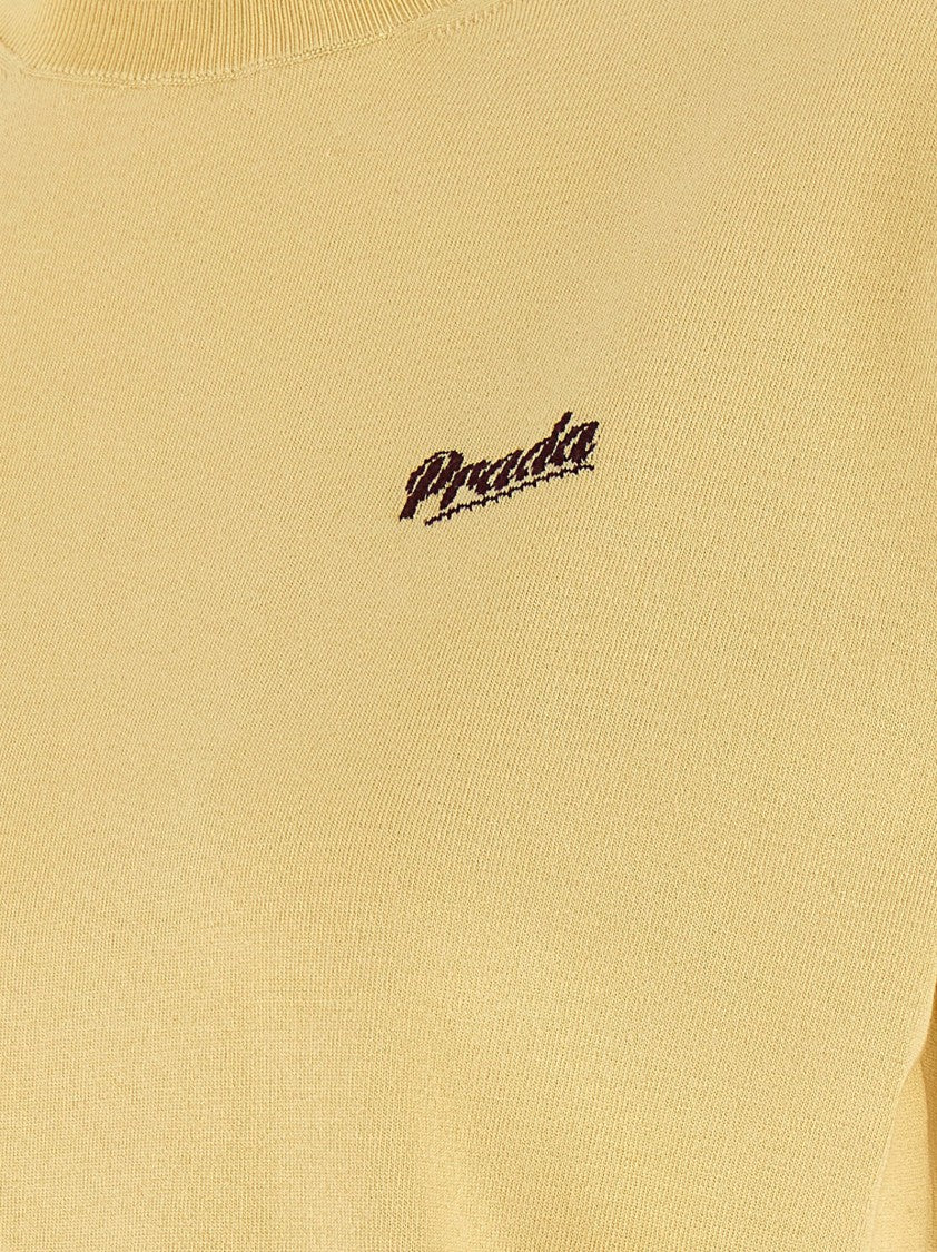 Prada Logo Intarsia Sweater