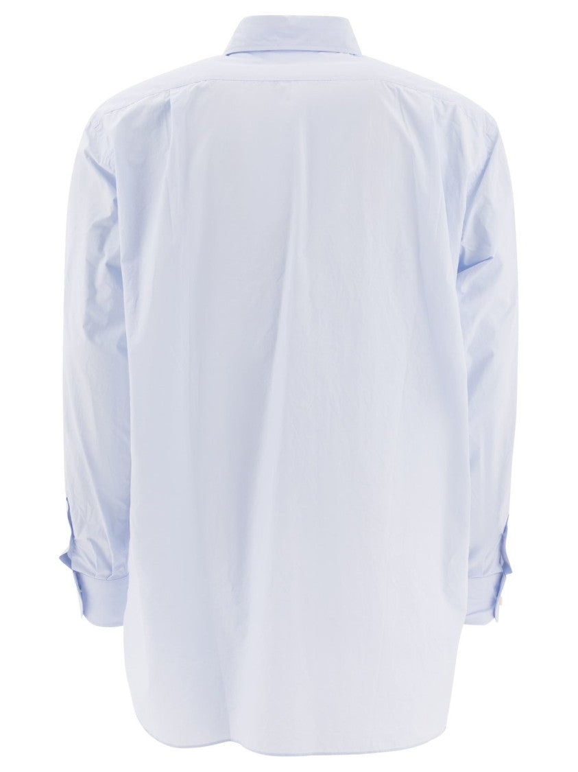 Kaptain Sunshine Long-Sleeve Button-Down Shirt With Relaxed Fit And Subtle Sheen