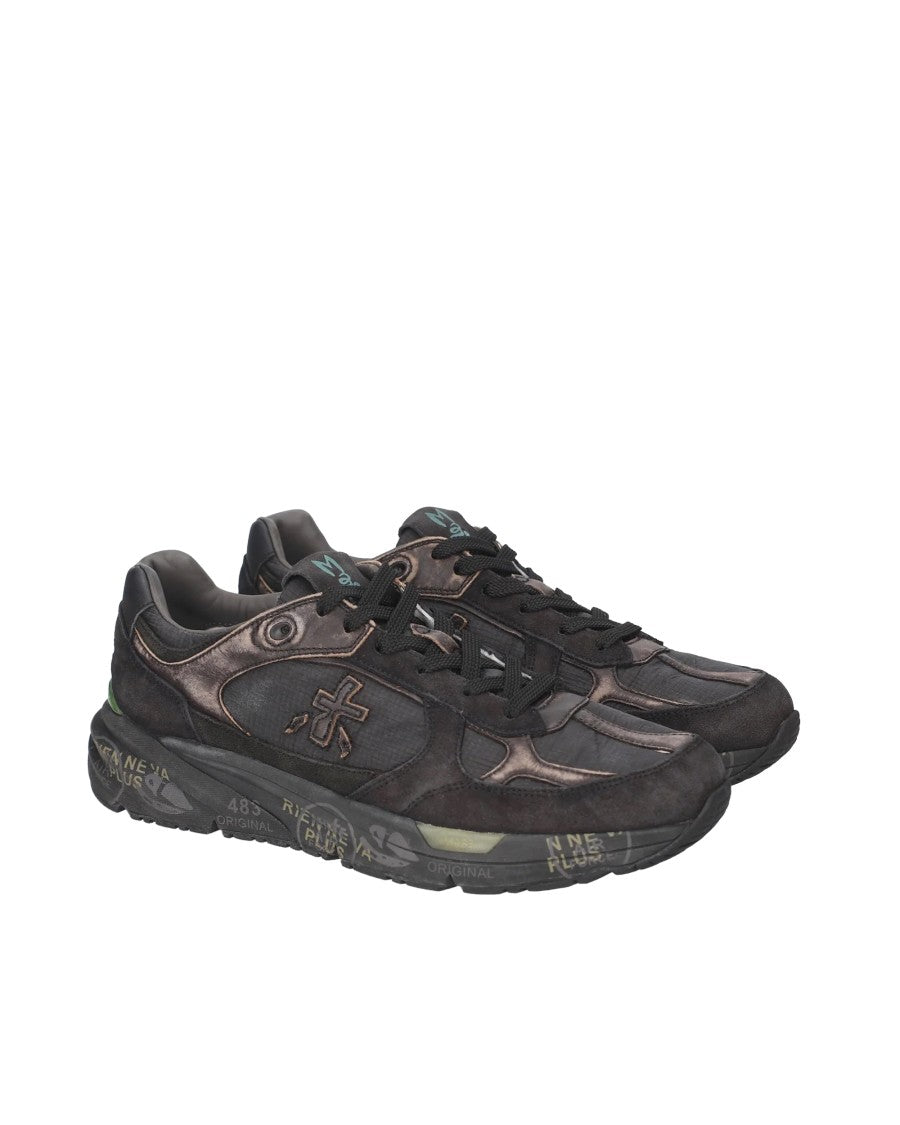 Premiata Black Mase Leather Sneakers