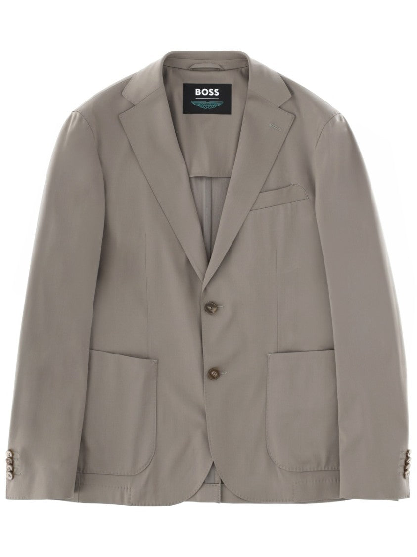Boss C-Hanry Wool Blend Patch Blazer
