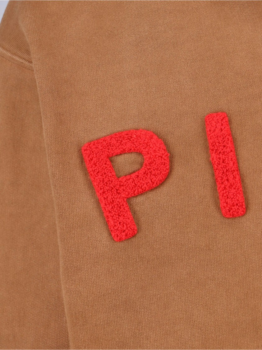 Dsquared2 Classic Knit Brown Hooded Sweatshirt With Relaxed Fit