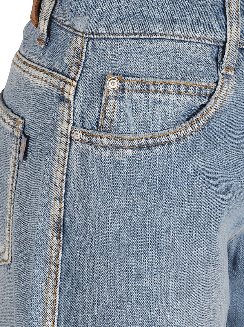 Ermanno Scervino Wide-Leg Denim Jeans With Vintage Finish