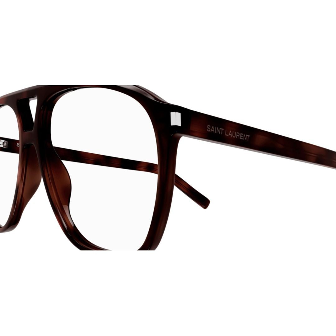 Saint Laurent Sl 596 Dune Opt Tortoiseshell Oversized Aviator Sunglasses